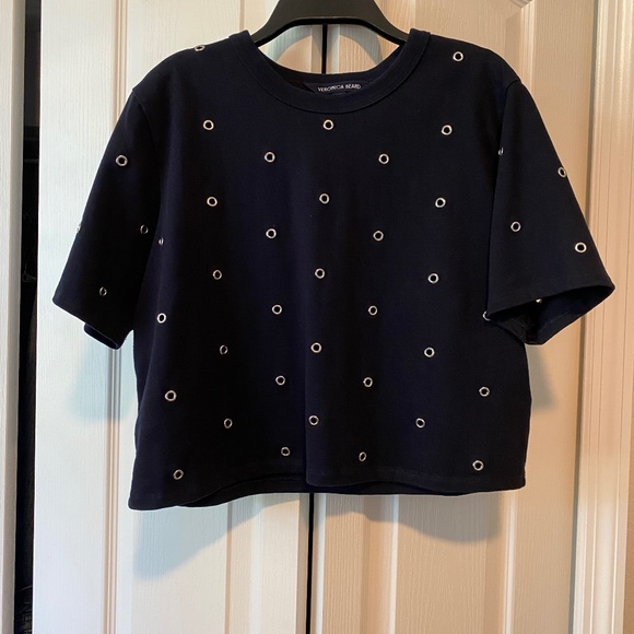 Veronica Beard Sebastian Grommet Tee - Picture 1 of 5